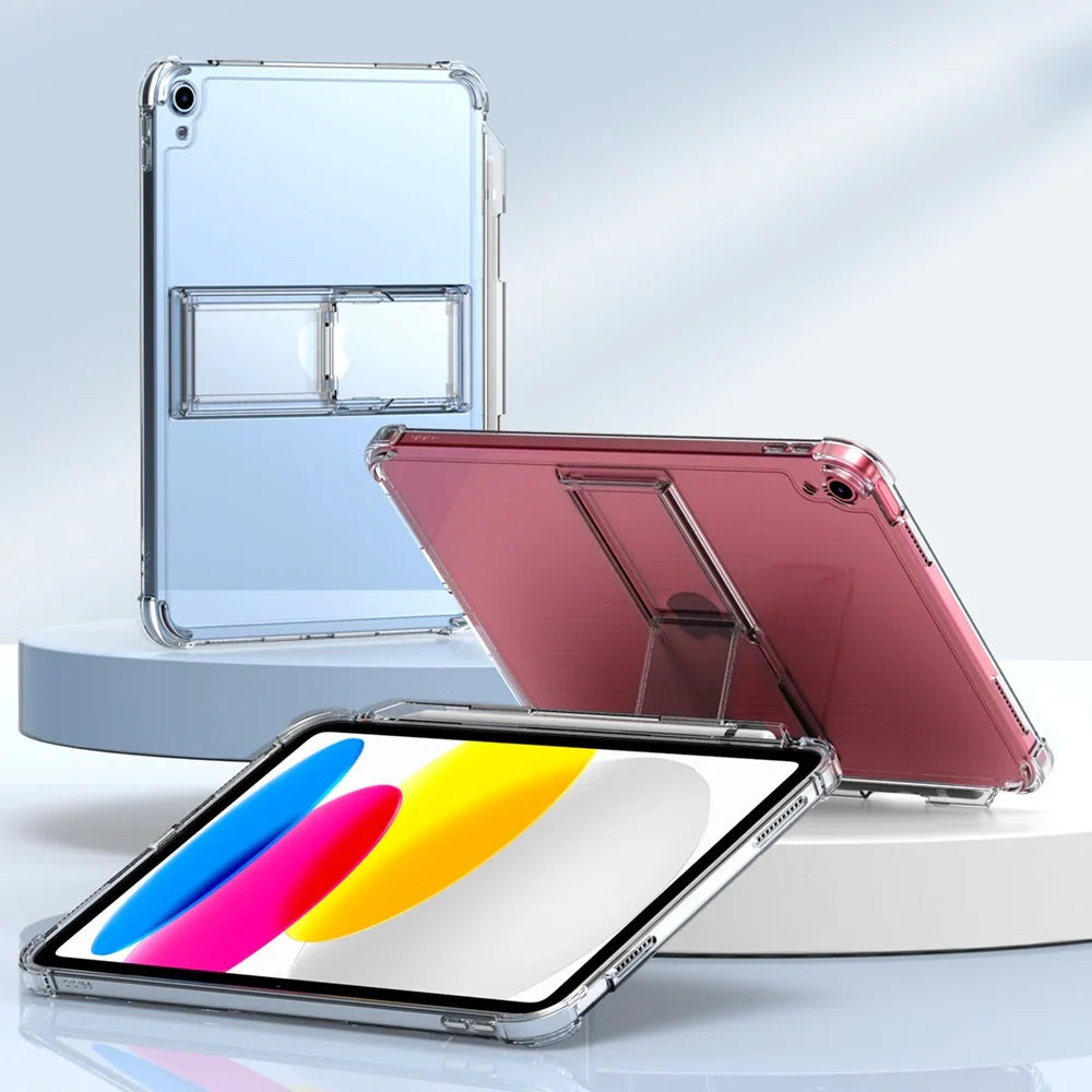 Araree Flexield Case For iPad 10.9 - 10th Gen. With Stand And Pen Holder - Clear - Tashqila Araree Flexield Case For iPad 10.9 - 10th Gen. With Stand And Pen Holder - Clear - Tashqila